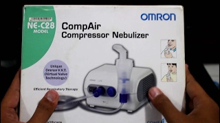 Cara Menggunakan Nebulizer di Rumah  Alat Terapi Uap Omron NE C28 [upl. by Laurene]