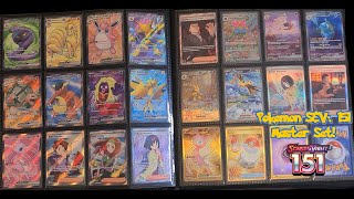 Pokemon 151 Binder Master Set of Pokemon Scarlet amp Violet 151 [upl. by Atinav]