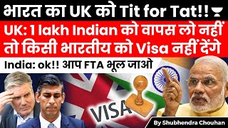 UKs exminister claims blocking IndiaUK free trade agreement over visa demands  False claim [upl. by Seel]