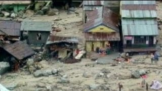 Uttarakhand rains Kedarnath devastation captured on camera [upl. by Annayk]