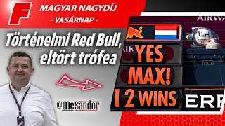 Helyszíni Történelmi Red Bull eltört trófea – F1es Magyar Nagydíj vasárnap [upl. by Livingstone]