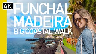 ULTIMATE Funchal Coastal Walk to Camara De Lobos  Madeira Portugal 4K UHD [upl. by Damour]