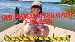 Lake Winnebago Fish Report 7252024 [upl. by Hilten]