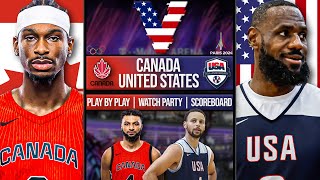 Canada vs United States  LIVE Reaction  Scoreboard  Play By Play [upl. by Willette]