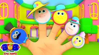 Finger Family Song by Bob The Train and Nursery Rhymes for Kids [upl. by Aloin]