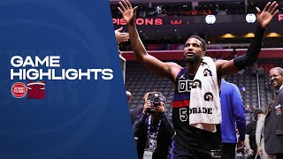 GAME HIGHLIGHTS Pistons Win vs Heat [upl. by Kellyann]