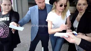 Amber Heard signing autographs at the Cannes Film Festival [upl. by Erdnaid]