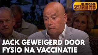 Jack van Gelder geweigerd door eigen fysiotherapeut na vaccinatie  DE ORANJEZONDAG [upl. by Auhsohey]