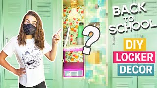 Back To School DIY Locker Decor  Jungle Nature Vibe  Organize Locker [upl. by Concoff652]