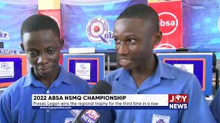 2022 ABSA NSMQ Championship Presec Legon wins the regional trophy for the third time in a row [upl. by Strade]