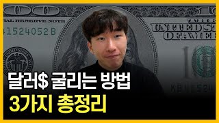 달러 굴리는 방법 3가지 완벽하게 정리했습니다 활용꿀팁 [upl. by Nowell]