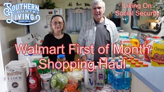 Walmart First Of Month Shopping Haul 11132024  Living On Social Security [upl. by Noremmac]