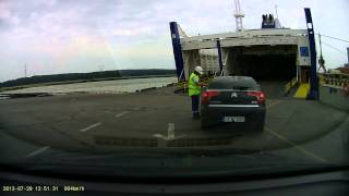 Klaipeda  Kiel ferry car boarding [upl. by Georgia]