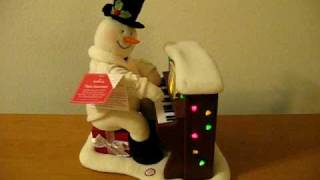 2005 Hallmark Singing Piano Snowman [upl. by Adroj]