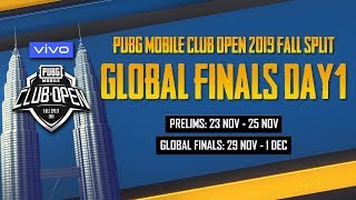 Hindi PMCO Global Finals Day 1  Vivo  Fall Split  PUBG MOBILE CLUB OPEN 2019 [upl. by Kaazi]