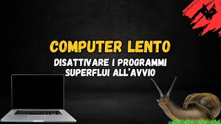 Come disattivare i programmi superflui allavvio [upl. by Landsman685]