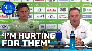 Ricky Stuart saddened for young stars after embarrassing loss to Sharks NRL Presser  NRL on Nine [upl. by Airenahs355]