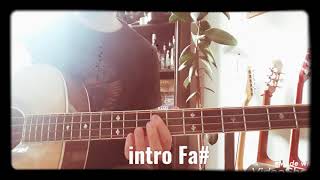 COMO TOCAR Needles and pins  THE RAMONES version acoustic bass cover HOW TO PLAY [upl. by Adnic530]