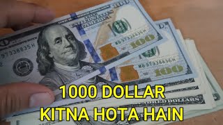 1000 Dollar Kitna Hota Hai Indian Rupees Mein  1000 Dollar India Mein Kitna Hota Hai [upl. by Llerrod794]