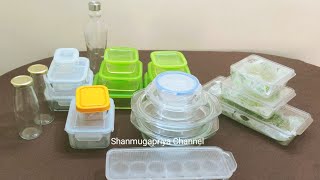 Fridge storage Containers glassFridge organizer boxesMilk bottleRefrigerator storage box [upl. by Branham601]