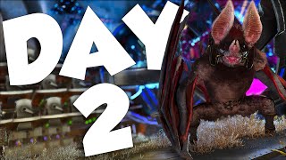 INSANE Base Progress on our OP Sewer Cave Day 2  ARK PvP [upl. by Anelhtac136]