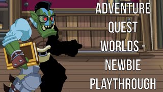 AdventureQuest Worlds  Newbie Zone Playthrough [upl. by Rhianon]