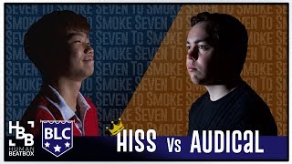 Seven 2 Smoke  Hiss vs Audical  Beatbox Legends Championships 2018 [upl. by Llesram]