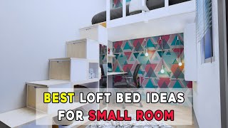 LOFT BED IDEAS FOR SMALL ROOMS  SMALL BEDROOM IDEAS FOR MEN [upl. by Hannad]