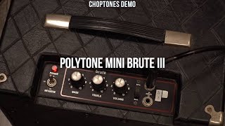 Polytone Mini Brute III  Playthrough Demo [upl. by Mali285]