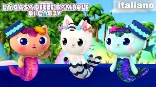 Incontra i coloratissimi Gatti Sirena 🧜‍♀️ 🌈  LA CASA DELLE BAMBOLE DI GABBY  Netflix [upl. by Nilre]