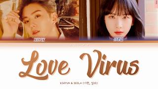 KIHYUN SEOLA 기현 설아  Love Virus Whats Wrong with Secretary Kim  CCoded Lyrics HanRomEng [upl. by Aseel74]