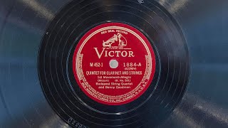 Mozart Clarinet Quintet rec 1938 • Benny Goodman EMGCR Mark Xb Oversize Gramophone [upl. by Boyd]