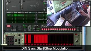 MC202 amp Reason 40  Using Reason to Generate DIN Sync [upl. by Atled]