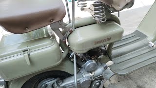 come smontare la frizione alla Lambretta 125c del 1950 [upl. by Ahsiugal198]