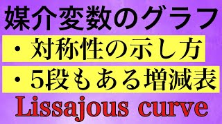 【Rmath塾】媒介変数表示された関数のグラフ〜対称性と増減表〜 [upl. by Ikilisav76]