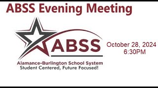 ABSS School Board Meeting YouTube Stream [upl. by Regni]