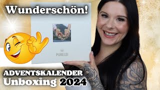 Wunderschön 🤩 Purelei ADVENTSKALENDER 2024 Unboxing Gold  Try On [upl. by Natam]