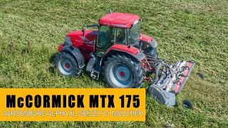 Aardenburg Alpha XL Grizzly 3200 D flail mulcher  McCormick MTX 175 tractor [upl. by Gorrono299]