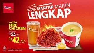 Promo Combo Fire Chicken Sekarang Extra Side Dish Cheesy Cream Soup [upl. by Faun]