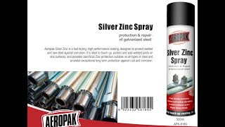 How to use Aeropak silver zinc paint Cold Galvanizing Spray [upl. by Sollie]