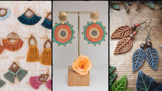 Boho Macrame Earrings  Tassel Earrings  Earrings [upl. by Assirolc]