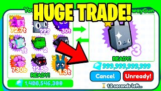 Trading My EXCLUSIVE PETS for 500 BILLION GEMS  Pet Simulator X [upl. by Denis]