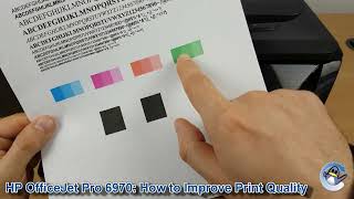 HP OfficeJet Pro 6970 How to do Printhead Cleaning Cycles and a print Quality Test Page [upl. by Aninat]