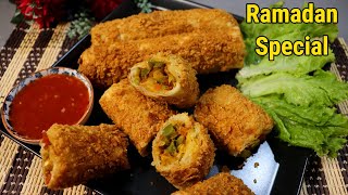 Special Crispy Chicken Roll Recipe For Ramadan  Make amp Freeze Crispy Chicken Roll By Chef Maria [upl. by Antoinette]