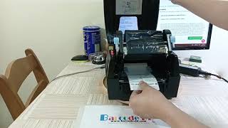 รีวิว สาธิต ทดสอบ HPRT HT300 Barcode Printer เครื่องพิมพ์บาร์โค้ด แบบตั้งโต๊ะ [upl. by Sadoc116]