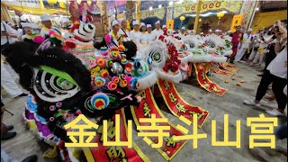 Qun yi Dragon Dance Performance amp Qing Wei Zhoujia Lion Dance Cai Qing Performance at 金山寺斗山宫 [upl. by Kirwin990]