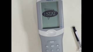 How to use iSTAT Running a PATIENT sample  DEMO [upl. by Nosnev]