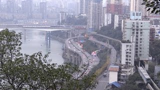 Chongqing Monorail Line 2 Timelapse 重庆轨道交通（单轨）2号线 [upl. by Pironi]