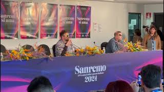 Dargen DAmico in conferenza stampa a Sanremo 2024 quotUna canzone non è fondamento della vitaquot [upl. by Kovacs]