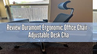 Review Duramont Ergonomic Office Chair  Adjustable Desk Chair with Lumbar Support and Rollerblade [upl. by Urbain]